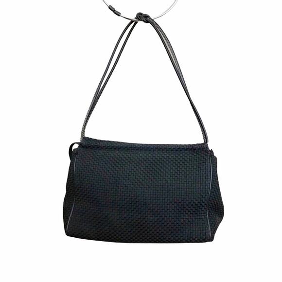 The Sak Handbags - The Sak Black Shoulder Bag Woven Fabric Shoulder Purse